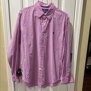 Polo Ralph Lauren Pink Plaid Men's Shirt